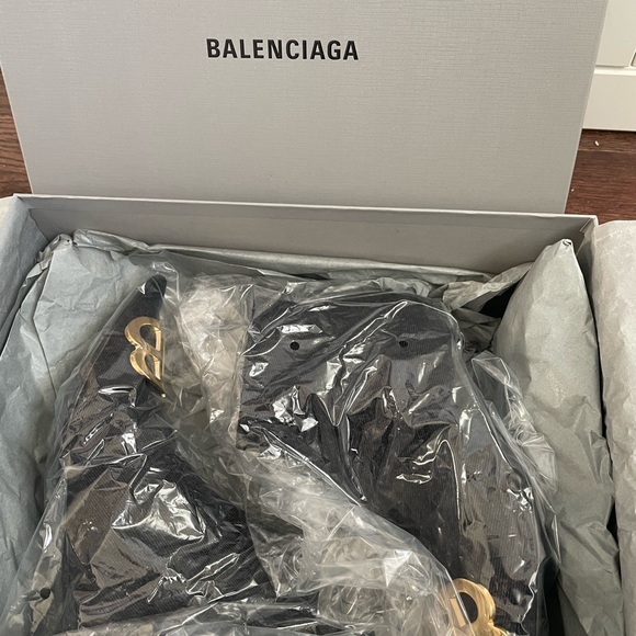 BALENCIAGA Black Denim Ankle Boots - Picture 5 of 14